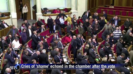 Ukraine parliament adopts amnesty law, opposition does not vote