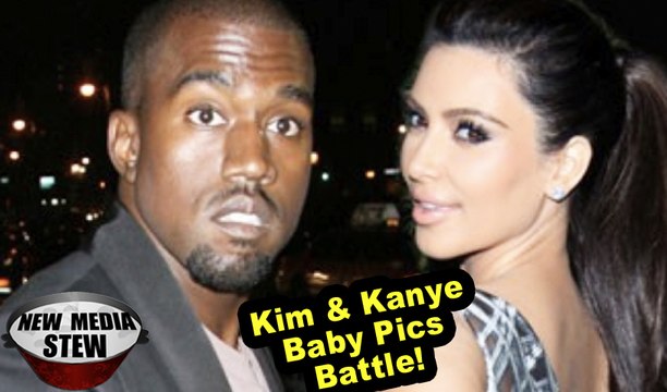 KIM KARDASHIAN, KANYE WEST BATTLE Over First Pics of BABY NORTH WEST