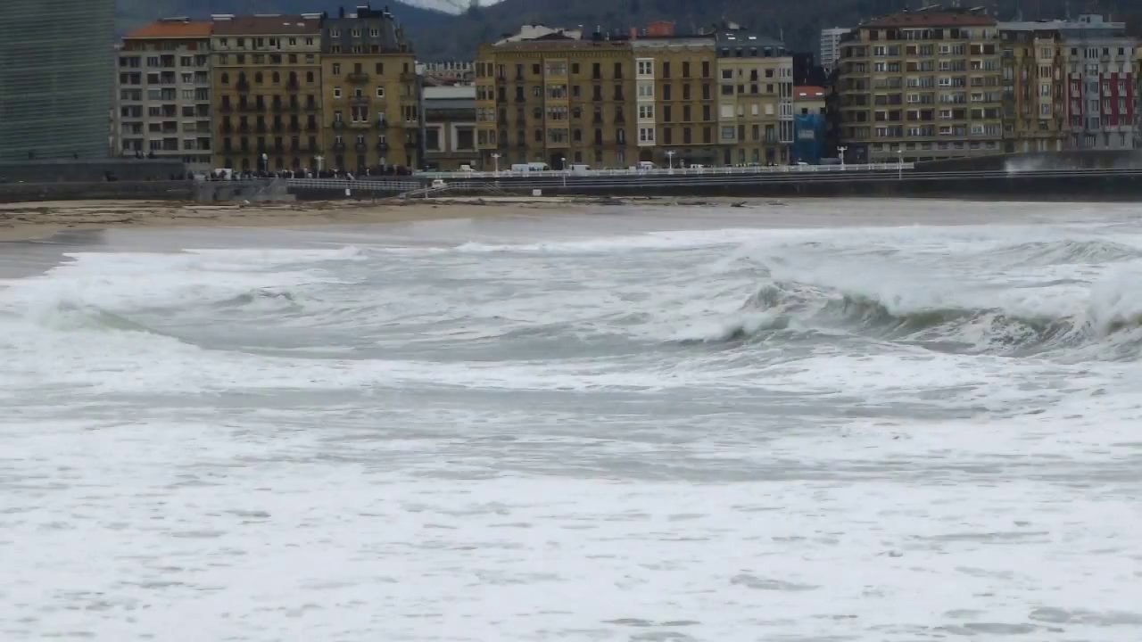 Massive Waves Hit Basque Coastline