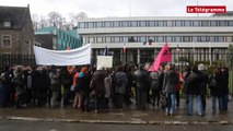 Saint-Brieuc. Drôle d'accueil pour  les manifestants