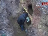Akaryakıt hırsızları yeraltında 50 metre tünel kazmış