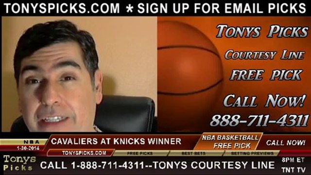 New York Knicks vs. Cleveland Cavaliers Pick Prediction NBA Pro Basketball Odds Preview 1-30-2014