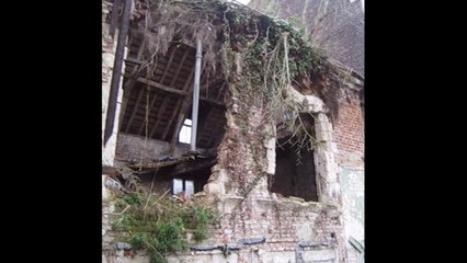 Cambrai: l'effondrement de la maison vue de l'arrière