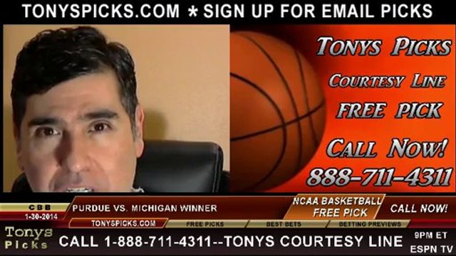Michigan Wolverines vs. Purdue Boilermakers Pick Prediction NCAA College Basketball Odds Preview 1-30-2014