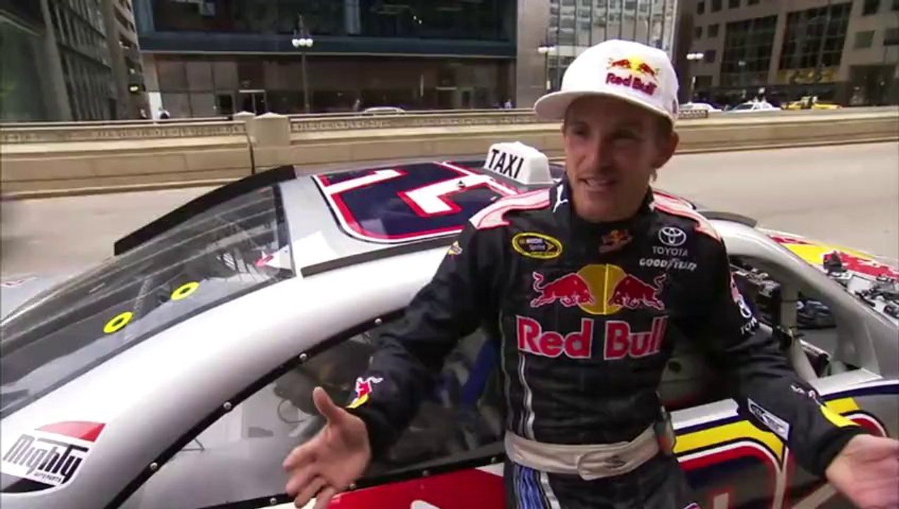Scott Speed en taxi NASCAR