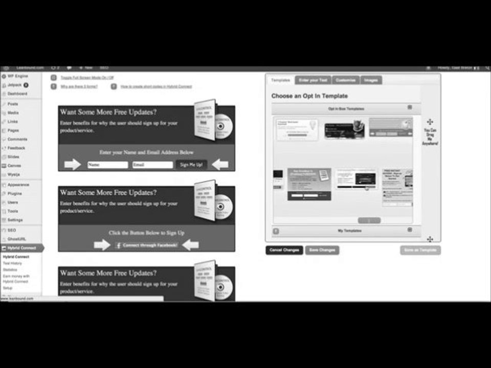 Hybrid Connect - Increase Your Traffic, Sales and Marketing Email List Subscribers Fast Wordpress Plugin