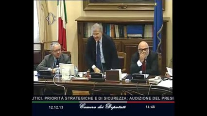 Roma - Audizione di Andrea Margelletti, Presidente del Centro Studi Internazionali (CESI) (12.12.13)