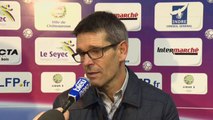 Conférence de presse Châteauroux - AJ Auxerre (2-0) : Jean-Louis GARCIA (LBC) - Bernard  CASONI (AJA) - 2013/2014