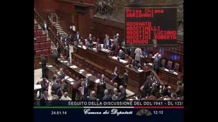Roma - Camera - 17° Legislatura - 159° seduta (24.01.14)