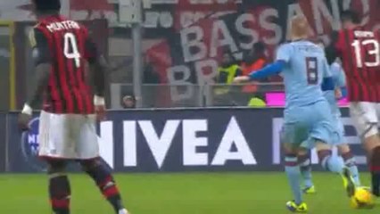 Adil Rami goal - ac milan 1-1 torino - serie a 1/2/14