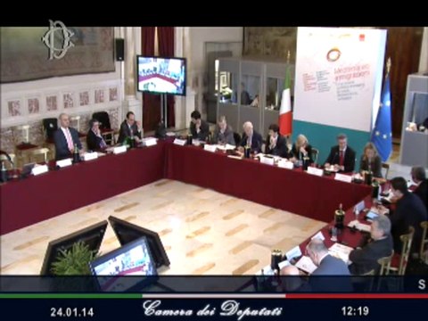 Roma - Convegno ''Mediterraneo e migrazioni.... '' prima parte (24.01.14)