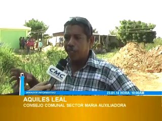 sector Maria Auxiliadora solicita construcción de un puente que atraviese el caño de la calle Esperanza . - 23.01.14