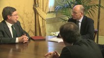 Roma - Vertice a Palazzo Chigi con i ministri Saccomanni e Giovannini (22.01.14)