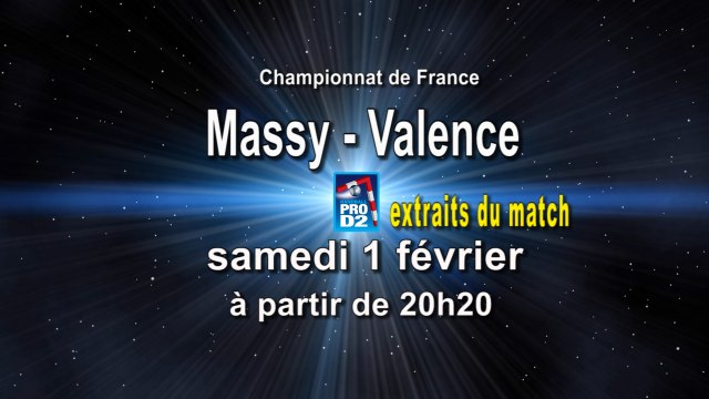 Extraits Massy Essonne HB / Valence HB - Handball ProD2
