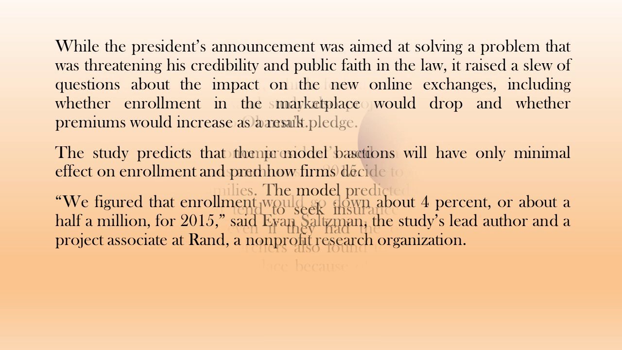 Massachusetts Westhill healthcare Insurance Consulting -  Study - Allowing people to stay in existing insurance plans unlikely to disrupt exchanges