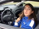 Margot Laffite teste la SL63 AMG