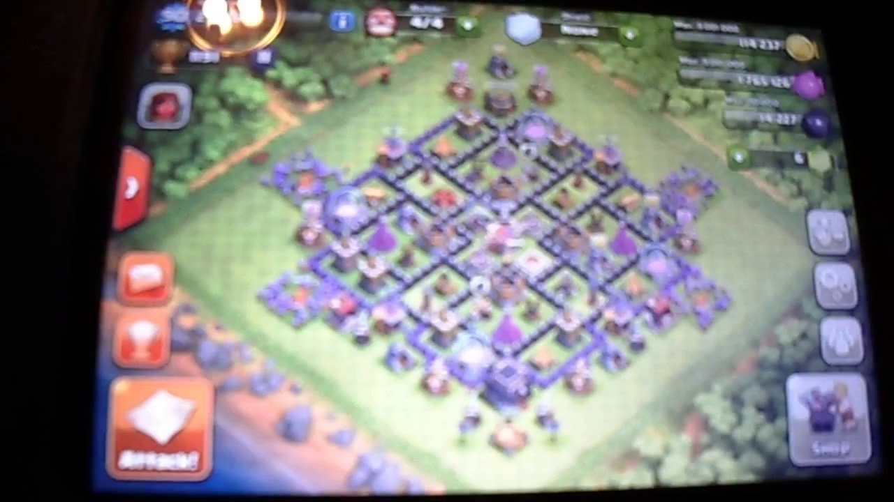 PlayerUp.com - Account Marketplace - Selling Clash of Clans Account Level 90, Townhall 9, 75% Black Skull Walls!