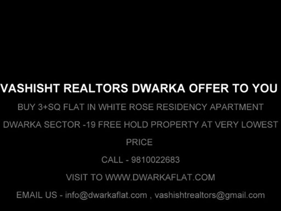 for sale 4+sq flat in white rose residency apartment in sector-19 dwarka new delhi
