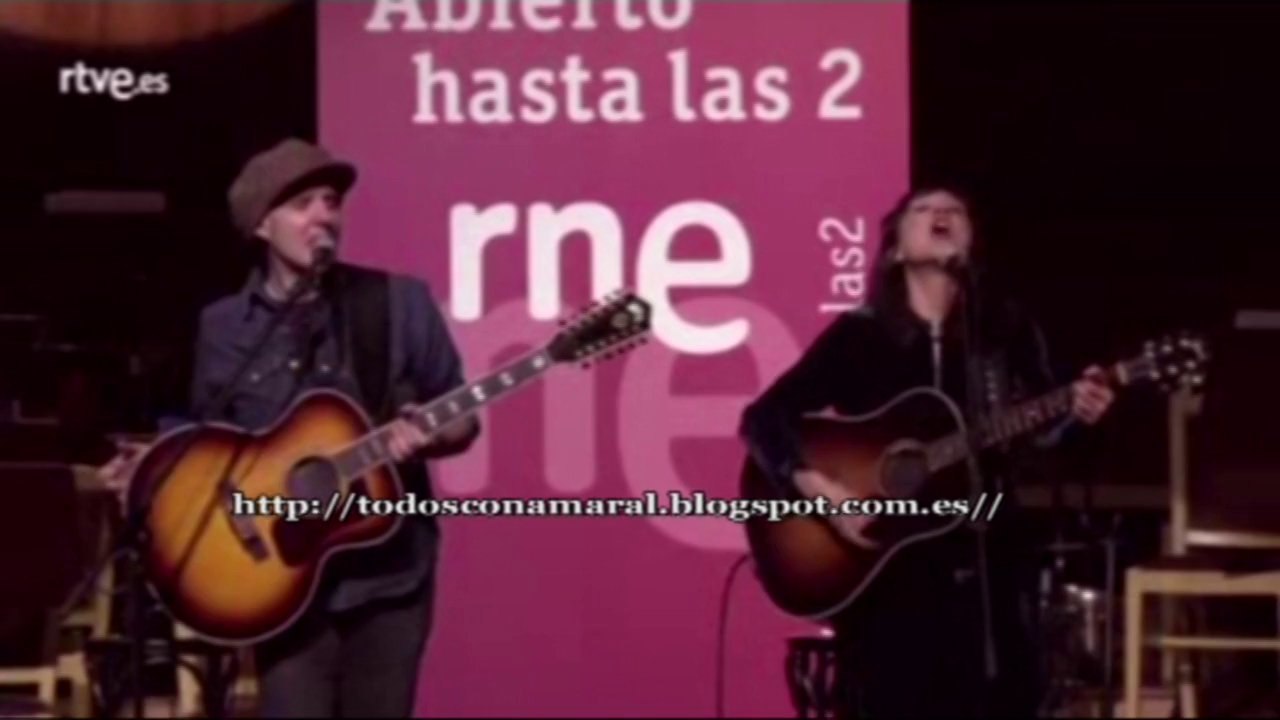ADELANTO DEL NUEVO DISCO- "Unas veces se gana y otras se pierde"- AMARAL en "Abierto hasta las 2" RNE 28/12/13