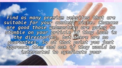 Effective Article Marketing Tactics Overlooked By Most People