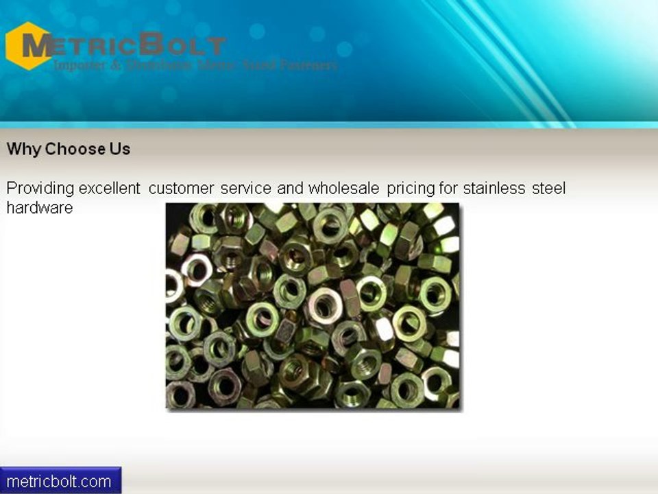 Best stainless steel fasteners suppliers online