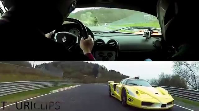 Duel entre la Maserati MC12 Corsa et la Ferrari Enzo ZXX sur le Nürburgring