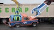 Seahawks fans obliterated a Ford Bronco with heavy machinery!! Superbowl XLVIII
