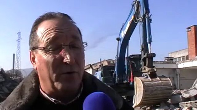 VESOUL : TRAVAUX DE DEMOLITION SUR LE SITE DES ANCIENS ABATTOIRS