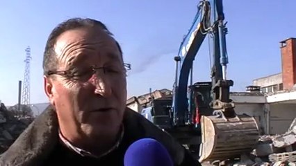 VESOUL : TRAVAUX DE DEMOLITION SUR LE SITE DES ANCIENS ABATTOIRS