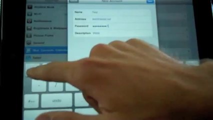 WEBii Video Tutorial How to Configure an Email Account on the iPad