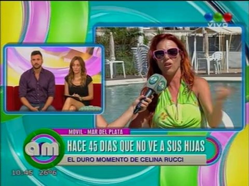 Pronto.com.ar Celina Rucci no ve a sus hijas