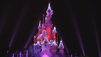 Illumination du Château - Disneyland Paris (17 décembre 2013)