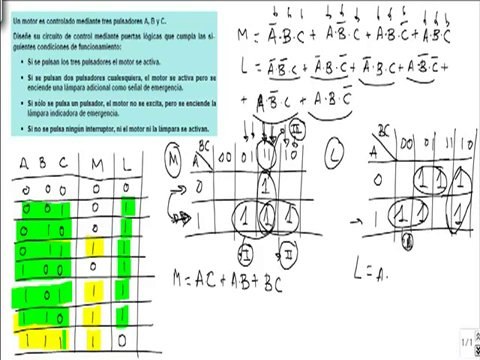Electronica motor controlado por tres pulsadores diseñar circuito de control