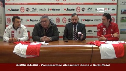 Icaro Sport. Rimini Calcio: la presentazione di Cesca e Radoi