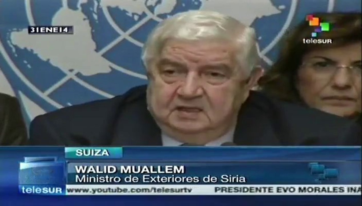 Estamos dispuestos a discutir comunicado de Ginebra 1: Al Muallem