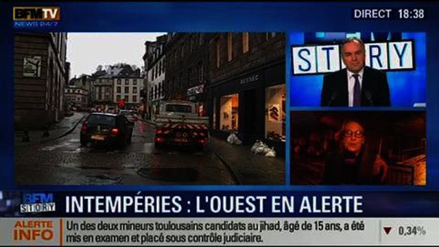 BFM Story: Intempéries: Le Finistère placé en alerte rouge - 31/01