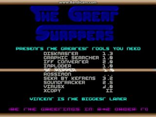 The Great Swappers Amiga Menu by Ritchy