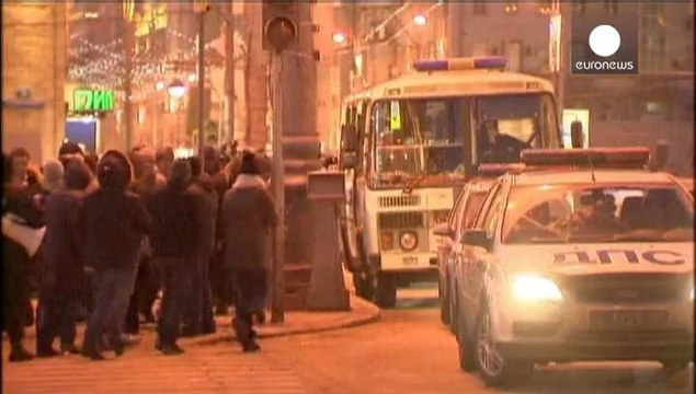 Russian opposition protesters detained over illegal rally