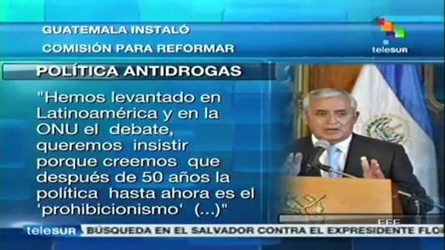 Guatemala busca reformar política interna antidrogas
