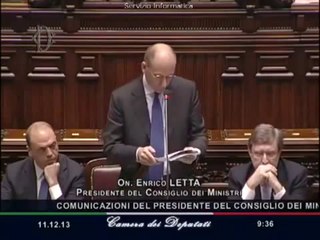 Video herunterladen: Roma - Fiducia al Governo, Enrico Letta interviene alla Camera (11.12.13)