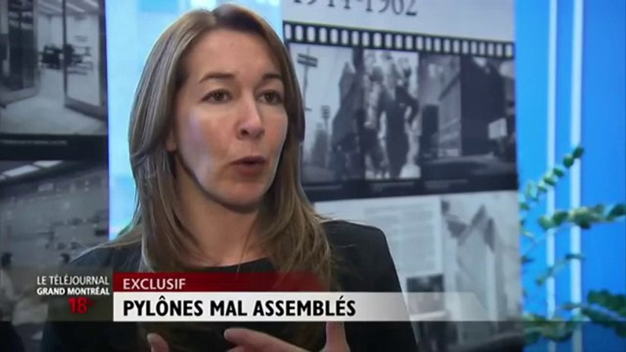 Pylônes mal assemblés