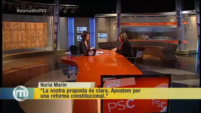 TV3 - Els Matins - Núria Marín: En altres partits el debat també hi és internament, però no t