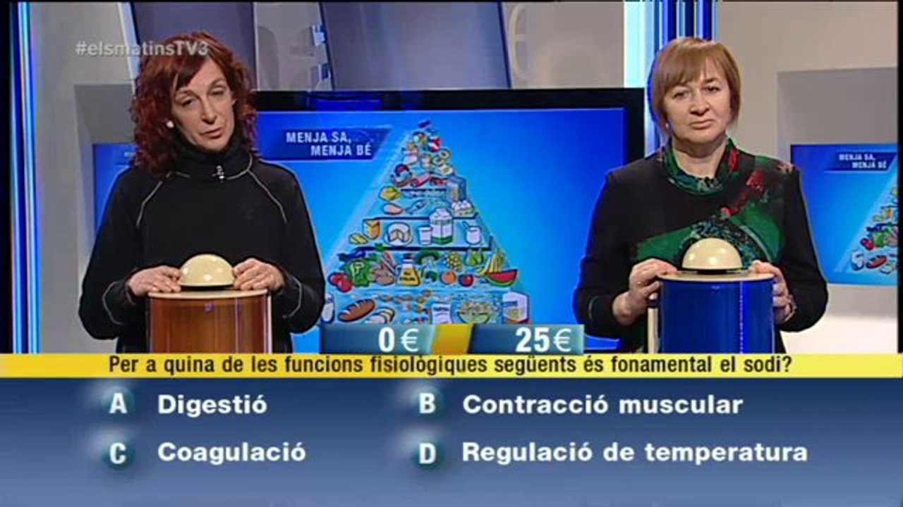 TV3 - Els Matins - Concurs "Menja sa, menja bé" (22/01/14)