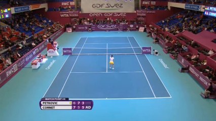 WTA Open GDF - Cornet en demi dans la douleur