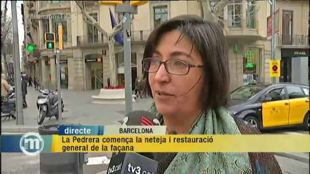 TV3 - Els Matins - Comença la neteja i restauració de la façana de La Pedrera