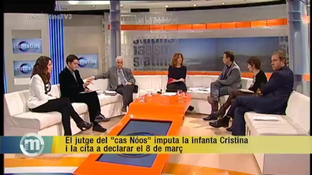 TV3 - Els Matins - El jutge del cas Nóos imputa la infanta Cristina i la cita a declarar el 8 de