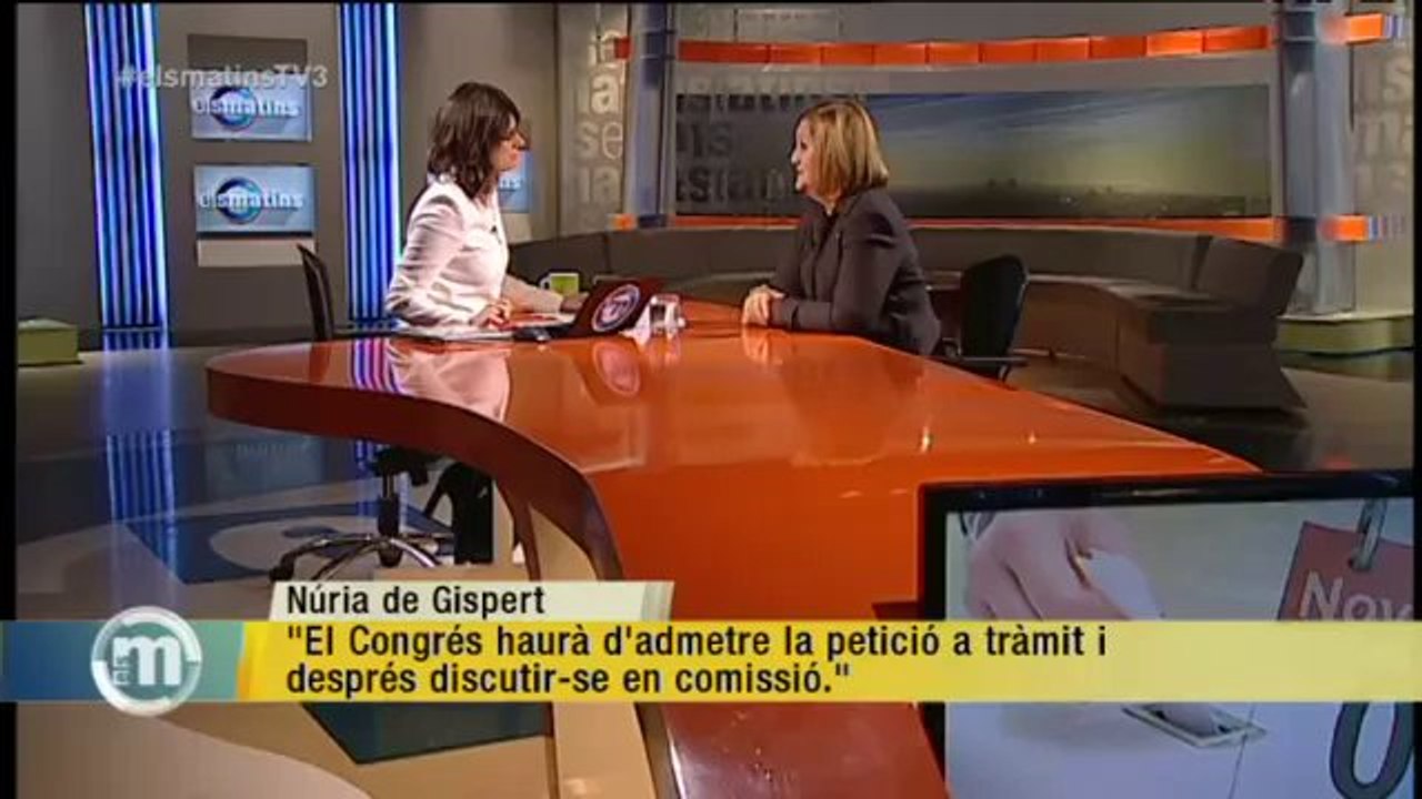 TV3 - Els Matins - Núria de Gispert: "És una consulta legal i només hi falta la voluntat políti