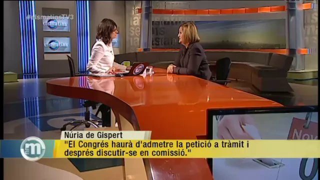 TV3 - Els Matins - Núria de Gispert: És una consulta legal i només hi falta la voluntat políti