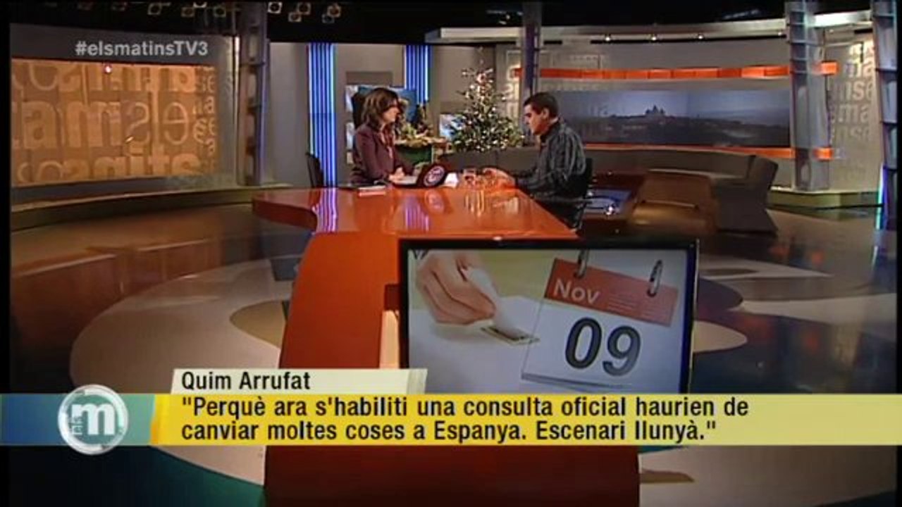 TV3 - Els Matins - Quim Arrufat: "És molt complicat que es pugui fer la consulta"