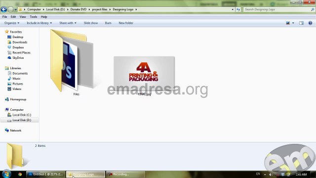 4A Logo Designing in Photoshop Urdu Hindi Tutorials by Emadresa